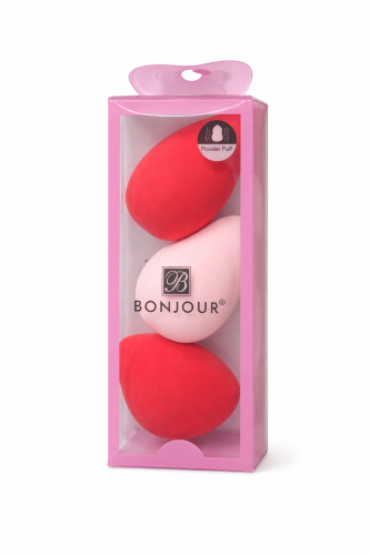 مجموعة إسفنجات مكياج بونجور – باف بودرة