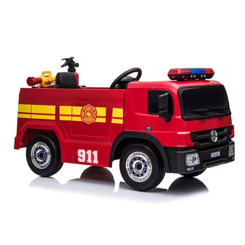 سيارة المطافي + خوذة + رشاش موية