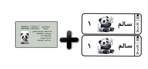 باكيج الباندا اللوحة + الرخصة