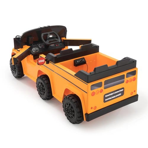 حافلة المدرسة الكهربائية (12V): مقعدين، 6 كفرات، و...