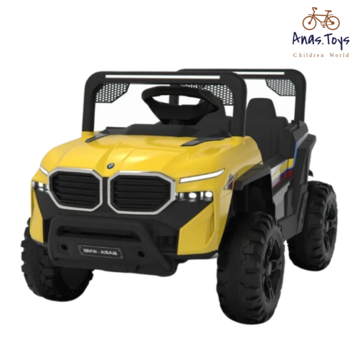 سيارة كهربائية جيب BMW اللون الاصفر