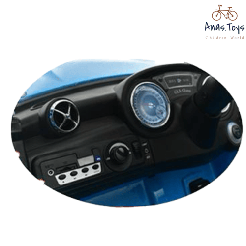 سيارة اطفال بمكيف لون ازرق