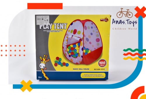 خيمة لعب مع 100 كورة