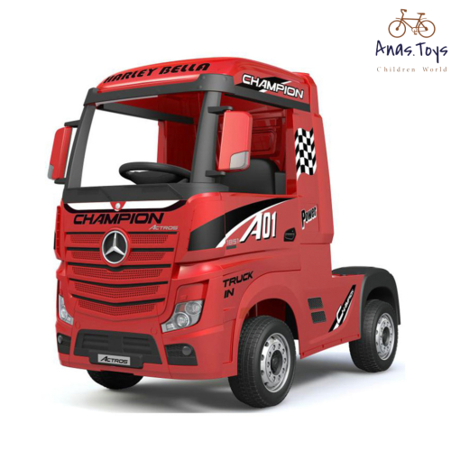 شاحنة أطفال كهربائية لون احمر