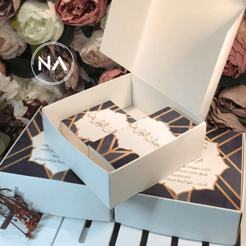 بوكس مرايا ملكي بالاسم – أسود وذهبي فاخر