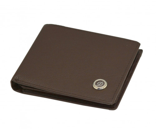 محفظة رجالية جلد طبيعي بني 2