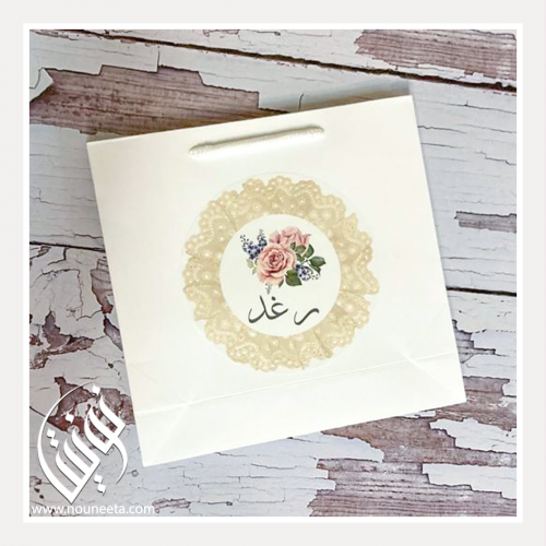 كيس بثيم دانتيل وروز