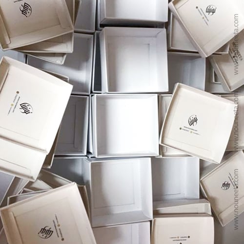 بوكس شمع بثيم روز أزرق