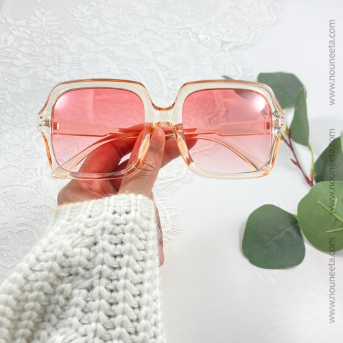 نظارة شمسية نسائية لون وردي