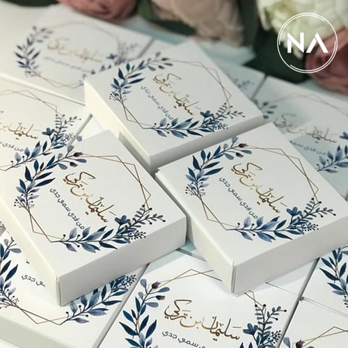 بوكس مرايا بثيم اغصان ازرق