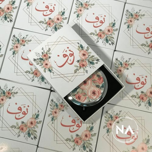 بوكس توزيعات مرايا بتصميم ورد بيونيا | هدايا وتوزي...