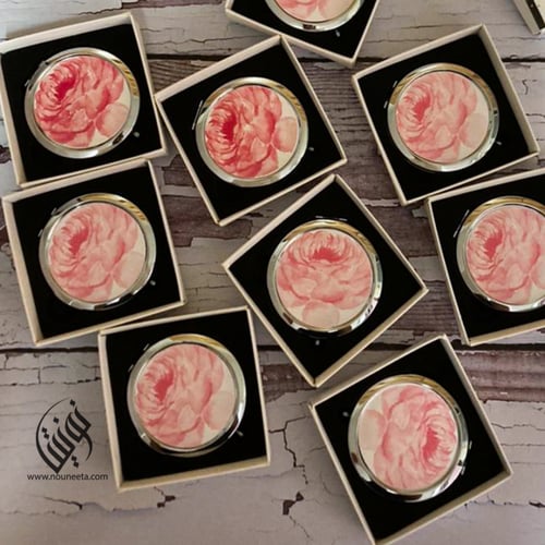 بوكس مرايا أسود وذهبي بتصميم أنيق