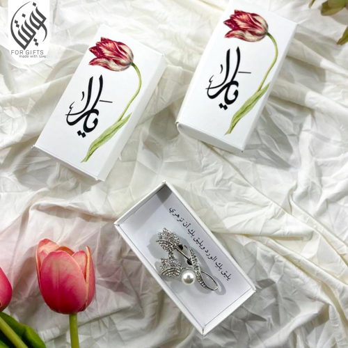 بروش بثيم توليب فضي