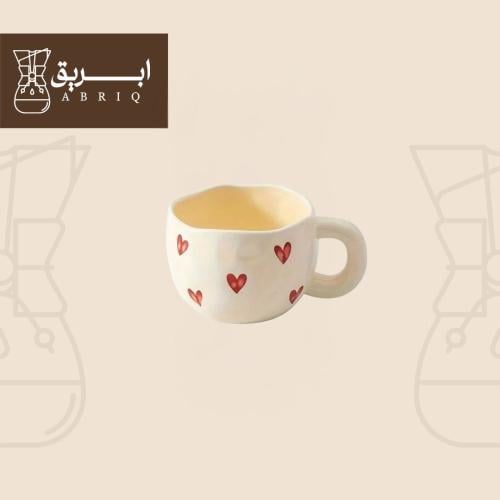 كوب سيراميك قلوب – إبريق