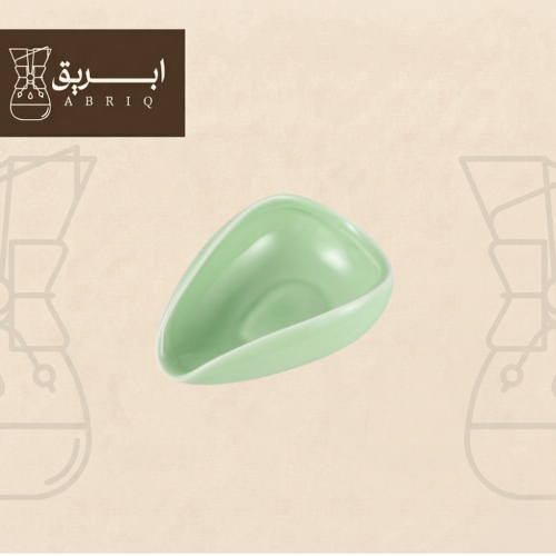 صحن جرعات قهوة سيراميك أخضر لوزن البن 15-40 جم