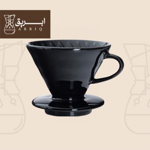 قمع V60 سراميك لتقطير القهوة مقاس 02