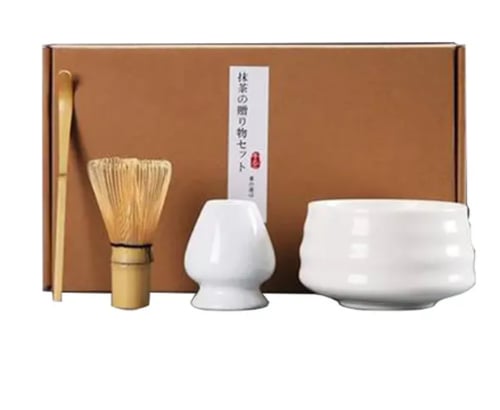 طقم تحضير الماتشا الياباني المتكامل (4 قطع)