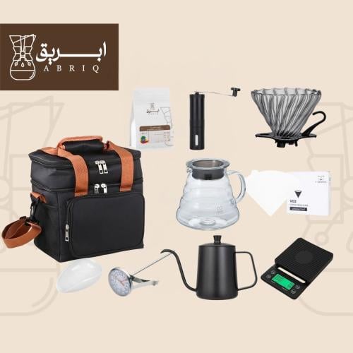 طقم بداية القهوة المختصة مع محصول