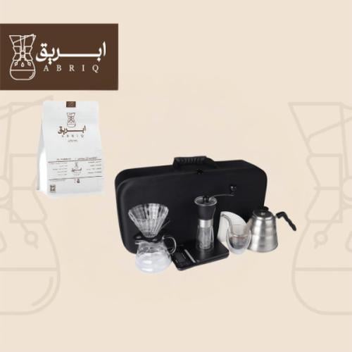 شنطة قهوة v60 فاخرة ١١ قطع مع محصول