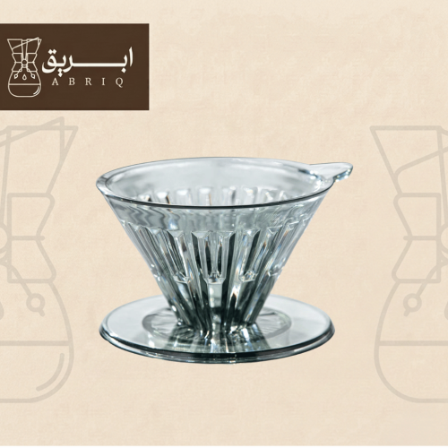 قمع تقطير كريستالي اسود V60 – مقاس 01