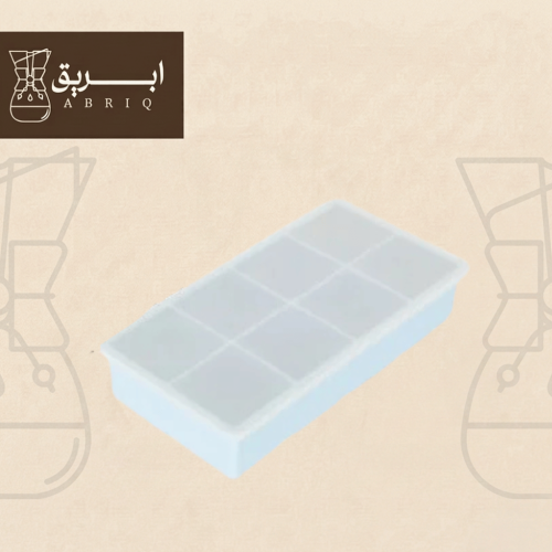 قالب مكعبات ثلج سيليكون أبيض | مكعبات كبيرة