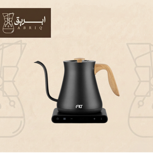 غلاية FILT كهربائية 800 مل اللون الاسود بمسكة خشبي...