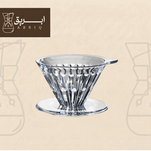 قمع تقطير كريستالي شفاف V60 – مقاس 02