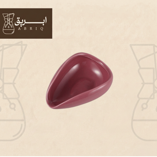 صحن جرعات قهوة سيراميك أحمر لوزن البن 15-40 جم