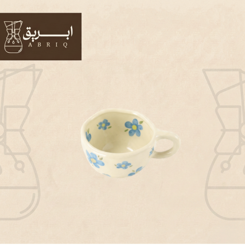 كوب سيراميك بنقش الزهور والكرز - 250 مل
