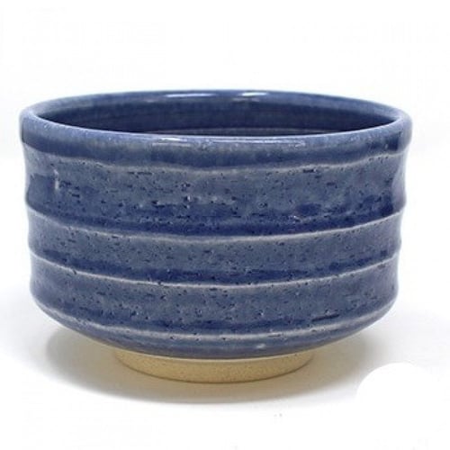 طقم إعداد الماتشا + عبوة ماتشا (أزرق مموج) رقم الط...