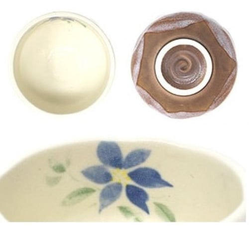 وعاء خزفي لإعداد الماتشا بنقوش يابانية مميزة رقم 9...