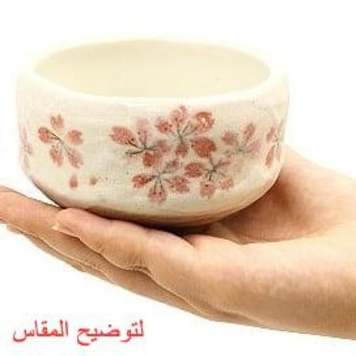 وعاء خزفي لإعداد الماتشا بنقوش يابانية مميزة رقم 9...