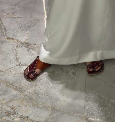 زبيرية صناعة يدوي جلد طبيعي