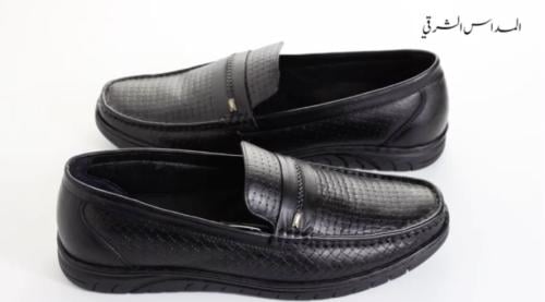 حذاء رسمي لون اسود جلد طبيعي