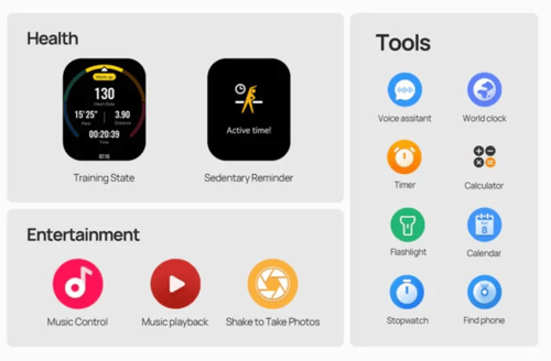 ساعة ذكية ميبرو C4 - فضي