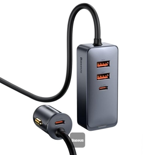 شاحن سيارة Baseus Share Together، مزود بمنفذي USB...