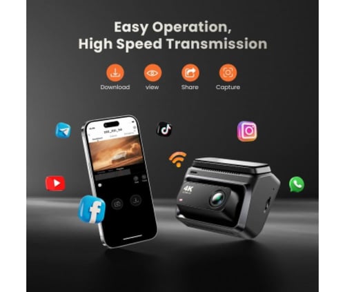 داش كام DDPAI Z60 4K امامية وخلفية 4G + GPS