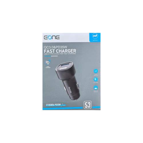 شاحن سيارة من شركة EONE بمنفذين تايب سي ومنفذ يو ا...