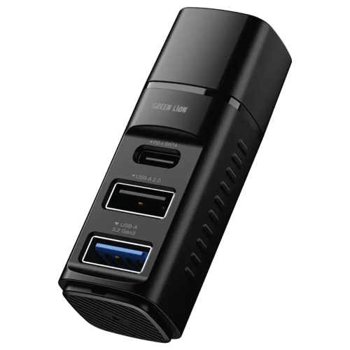 محطة توصيل USB-C 3 في 1 من Green Lion مع USB-A 3.2...