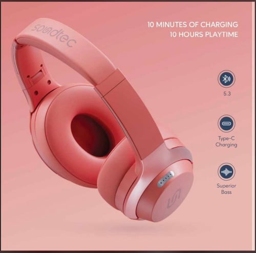 سماعة الرأس Soundtec من بورودو Eclipse اللاسلكية ع...