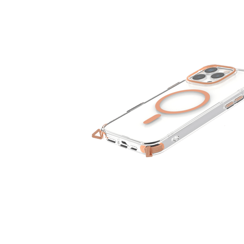 جراب ايفون 16 برو ماغ سيف لون برتقالي من ليفلو