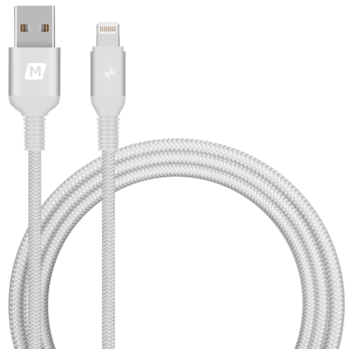 سلك شاحن مومامكس ايلايت ايفون USB بطول 1.20 م - فضي