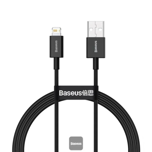 بيسوس - كيبل يو اس بي ايفون بطول 1 متر اسود