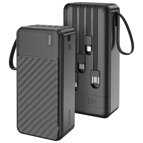 بنك الطاقة Porodo Piano بقدرة 30000mAh مع كابلات م...