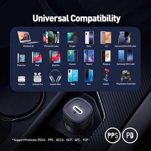 شاحن سياره تايب سي JODA بقوة 30W