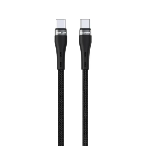 وصلة شاحن تايب سي مضفر بطول 2 متر أسود جرين ليون