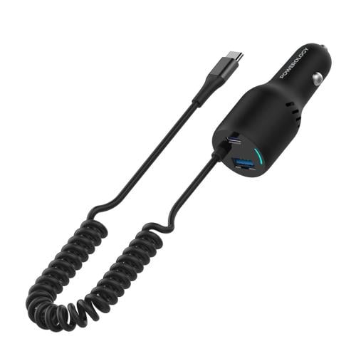 شاحن سيارة باولوجي PD45W+QC18W+Type CCable 35W LED...