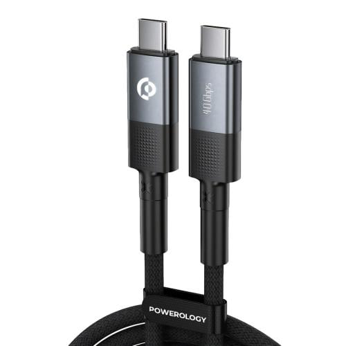 كابل شحن سريع مضفر بقوة 240 واط من USB 4.0 Type-C...