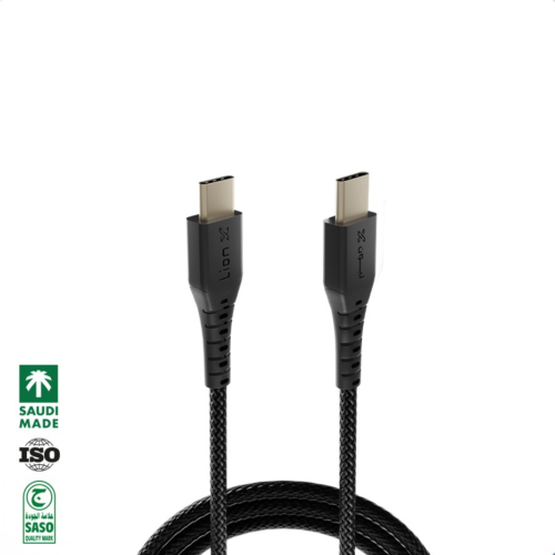 ليون اكس - كيبل تايب سى الى تايب سى بطول 2 متر بقو...
