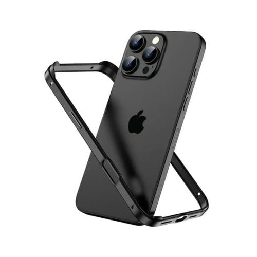 دريب اطار حمايه معدني ايفون 16 عادي اسود